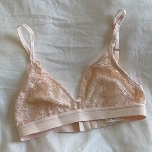 Lively Lace Bralette - Soft Blush